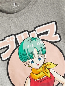 NAME IT Dragonball Tee Desi Grey Melange